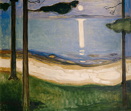 Edvard Munch, Moonlight, 1895. National Gallery, Oslo, Image: Erich Lessing / Art Resource, NY